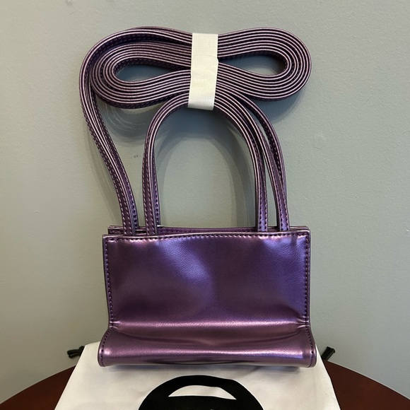 TELFAR Small Shopping Bag in Açai - Picture 2 of 5